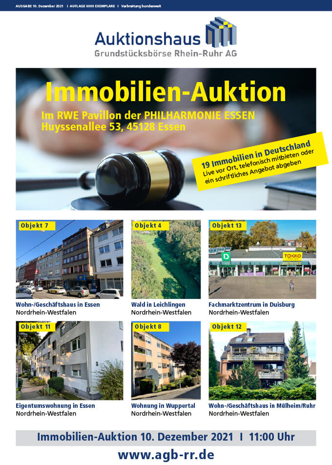 Immobilien-Katalog Herbst-Auktion 2021