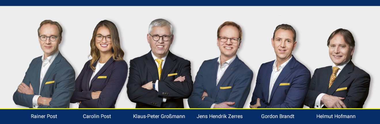 Team der Auktionshaus Grundstücksbörse Rhein-Ruhr AG